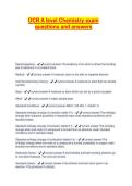 OCR A Level Chemistry Exam Questions & Verified Answers