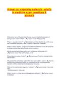 A-Level OCR Salters B Chemistry &ndash; What's in Medicine&quest; Exam Questions & Verified Answers