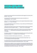 TEXAS FIRE ALARM TEST QUESTIONS AND ANSWERS