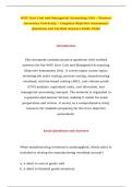 WGU D101 Cost and Managerial Accounting &lpar;OA&rpar; &ndash; Western Governors University &ndash; Complete Objective Assessment Questions and Verified Answers Study Guide