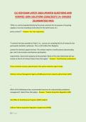 CLC 059 EXAM LATEST 2026 UPDATED QUESTIONS AND &NewLine;VERIFIED 100&percnt; SOLUTIONS &lpar;2026&sol;2027&rpar; &vert;A&plus; GRADED &NewLine;&vert;GUARANTEED PASS 