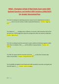 RMLO - Champions School of Real Estate Exam Latest 2026 &NewLine;Updated Questions and Verified 100&percnt; Solutions &lpar;2026&sol;2027&rpar; &NewLine;&vert;A&plus; Graded &vert;Guaranteed Pass 