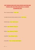 CMT TRAINING EXAM LATEST 2026 UPDATED QUESTIONS AND &NewLine;VERIFIED 100&percnt; SOLUTIONS &lpar;2026&sol;2027&rpar; &vert;A&plus; GRADED &NewLine;&vert;GUARANTEED PASS