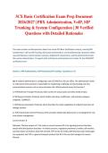 3CX Basic Certification Exam Prep Document 2026&sol;2027 &vert; PBX Administration&comma; VoIP&comma; SIP Trunking & System Configuration &vert; 30 Verified Questions with Detailed Rationales&NewLine;