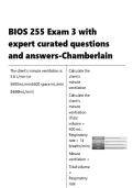 BIOS 255 Exam 3 with expert curated questions and answers-Chamberlain&period;BIOS 255 Exam 3 with expert curated questions and answers-Chamberlain&period;