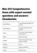 BIOS 255 Exam 3 with expert curated questions and answers-Chamberlain&period;