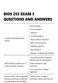 BIOS 255 EXAM 3 QUESTIONS AND ANSWERS&period;