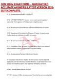 CON 3990V EXAM FORMS &ndash; GUARANTEED ACCURATE ANSWERS &vert;LATEST VERSION 2026-2027 &vert;COMPLETE&period;