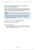 Scrum Agile Basiskennis 2026 PSM I Voorbereiding - Complete Samenvatting Scrum Guide Rollen Events Artefacten &vert; 3 Praktijkcasussen &vert; Oefenvragen met Uitleg