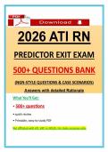ATI RN Predictor Exit Exam  &ndash; &lpar;2026&rpar; Actual Questions & Answers &lpar;ATI Predictor Exit Exam NGN Questions&rpar; 100&percnt; Graded A&plus;