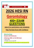 2026 HESI RN Gerontology Exams &ndash; NGN Nursing Questions&comma; 2026 HESI Exit Gerontology Exam&comma; 100&percnt; Graded A&plus;