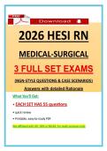 2026 HESI RN Medical-Surgical Exams &ndash; NGN Nursing Questions&comma; 2026 HESI Exit Med surg Exam Prep&comma; 100&percnt; Graded A&plus;