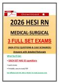 2026 HESI RN Medical-Surgical Exams &ndash; NGN Nursing Questions&comma; 2026 HESI Exit Medical-Surgical Exam Prep&comma; 100&percnt; Graded A&plus;