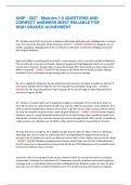 AHIP Modules 1-5 Study Guide &vert; Practice Questions and Correct Answers &vert; Comprehensive Health Insurance Certification Exam Preparation Resource