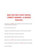 WGU C207 Data-Driven Decision Making 2027 &vert; Questions & Answers Guide