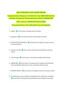 ISSA STRENGTH AND CONDITIONING  &NewLine;Comprehensive Resource To Help You Ace 2026-2027 Exams &NewLine;Includes Frequently Tested Questions With ELABORATED &NewLine;100&percnt; Correct COMPLETE SOLUTIONS &NewLine;Guaranteed Pass First Attempt&excl;&excl; Current Update&excl;&excl;