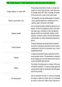FIN 3330 Exam 1 Test Questions with Answers Graded A&plus;
