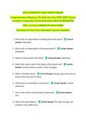ISSA STRENGTH AND CONDITIONING  &NewLine;Comprehensive Resource To Help You Ace 2026-2027 Exams &NewLine;Includes Frequently Tested Questions With ELABORATED &NewLine;100&percnt; Correct COMPLETE SOLUTIONS &NewLine;Guaranteed Pass First Attempt&excl;&excl; Current Update&excl;&excl;