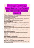 Radiologic Technology EXAM STUDY GUIDE 2026&sol;2027 &vert; Practice Questions & Detailed Solutions &vert; Newest Version