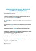 CTCM Exam 2025&sol;2026 Complete Questions And&NewLine;Correct Answers &lpar;Verified Answers&rpar;&NewLine;