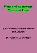 Water and Wastewater Treatment Exam Questions & Answers PDF &vert; Complete Operator Certification Study Guide