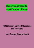 Water Treatment T2 Certification Exam Questions & Answers PDF &vert; Complete T2 Operator Study Guide