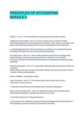 PRINCIPLES OF ACCOUNTING MODULE 4