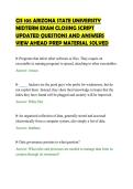 CIS 105 ARIZONA STATE UNIVERSITY MIDTERM EXAM CLOSING SCRIPT UPDATED QUESTIONS AND