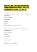 CMN 548 TEST 4 EXAM SCRIPT TESTED QUESTIONS WITH CORRECT ANSWERS PRACTICE SOLUTION