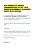 EPIC TRAINING COG170 COGITO FUNDAMENTALS ACTUAL TEST PAPER COMPLETE ANSWER GUIDE