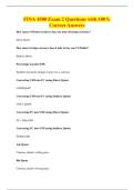FINA 4500 Exam 2 Questions with 100&percnt;&NewLine;Correct Answers