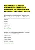 EPIC TRAINING COG170 COGITO FUNDAMENTALS COMPREHENSIVE EXAMINATION TEST SOLVED