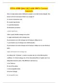 FINA 4500 Quiz 1&2 with 100&percnt; Correct&NewLine;Answers