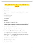 FINA 4500 Test Questions with 100&percnt; Correct&NewLine;Answers