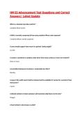 HM E5 Advancement Test Questions and Correct Answers&vert; Latest Update