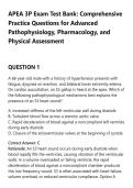 APEA 3P Exam Test Bank&colon; Comprehensive&NewLine;Practice Questions for Advanced&NewLine;Pathophysiology&comma; Pharmacology&comma; and&NewLine;Physical Assessment