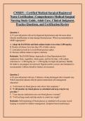 CMSRN &ndash; Certified Medical-Surgical Registered &NewLine;Nurse Certification &vert; Comprehensive Medical-Surgical &NewLine;Nursing Study Guide&comma; Adult Care&comma; Clinical Judgment&comma; &NewLine;Practice Questions&comma; and Certification Review