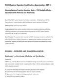 NERC System Operator Certification Examination &lpar;SET 1&rpar;&NewLine;Comprehensive Practice Question Bank &ndash; 150 Multiple-Choice&NewLine;Questions with Answers and Rationales