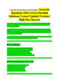 Cognitive Psychology and Perception EXAM STUDY GUIDE 2026&sol;2027 &vert; Practice Questions & Detailed Solutions &vert; Newest Version