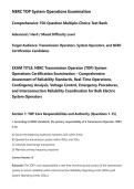 NERC TOP System Operations Examination&NewLine;Comprehensive 150-Question Multiple-Choice Test Bank&NewLine;Advanced &sol; Hard &sol; Mixed Difficulty Level&NewLine;Target Audience&colon; Transmission Operators&comma; System Operators&comma; and NERC&NewLine;Certification Candidates&NewLine;EXAM TITLE&colon; NERC Transmi
