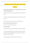 2025 HeartCode BLS Questions and Correct&NewLine;Answers
