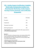 CSC &ndash; Cardiac Surgery Certification &vert; Complete &NewLine;Study Guide&comma; Postoperative Cardiac Care&comma; &NewLine;Hemodynamic Monitoring&comma; Cardiac Surgery &NewLine;Nursing&comma; Practice Questions&comma; and Certification &NewLine;Preparation