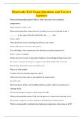 Heartcode BLS Exam Questions and Correct&NewLine;Answers