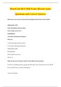 HeartCode BLS 2026 Exam &lpar;Recent exam&rpar;&NewLine;Questions and Correct Answers