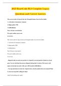 2025 HeartCode BLS Complete Legacy&NewLine;Questions and Correct Answers