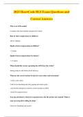 2025 HeartCode BLS Exam Questions and&NewLine;Correct Answers