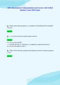 APhA Immunization Training Questions and Answers with Verified&NewLine;Solutions &vert; Latest 2026 Update