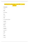 S&period;215&sol;218 Test Questions with 100&percnt; Correct&NewLine;Answers