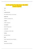 S&period; 215 und 216 Test Questions with 100&percnt;&NewLine;Correct Answers