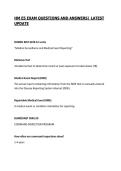 HM E5 EXAM QUESTIONS AND ANSWERS&vert; LATEST UPDATE